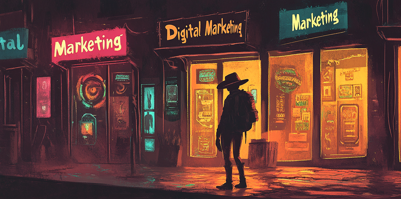 A digital marketing cowboy looking for their team